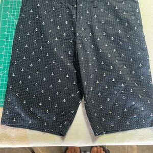 Beverly Hills Polo Club Dark Blue Anchor Pattern Shorts